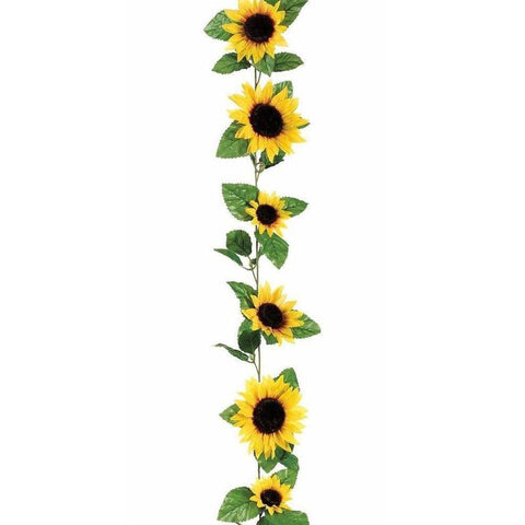 250cm Artificial Sunflower Garland Silk Fake Flowers Ivy Vines Hanging Garland Wedding Party Decoration Accessories VWF1145