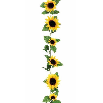 250cm Artificial Sunflower Garland Silk Fake Flowers Ivy Vines Hanging Garland Wedding Party Decoration Accessories VWF1145