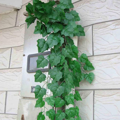 2m Artificial Ivy green Leaf Garland Plants Vine Fake Foliage Flowers Home Decor Plastic Artificial Flower Rattan string