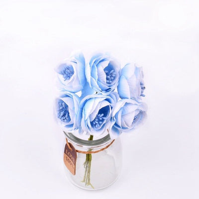 6pcs New Artificial flower stamens rose bouquet wedding home Christmas decoration flower scrapbooking DIY garland gift box