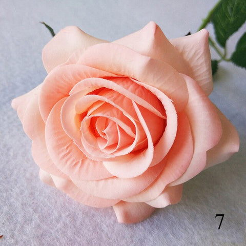 1Pcs Artificial Flower Silk Blooming Roses For Wedding Car Decoration DIY Garland material Simulation Rose Flower Fake Flower