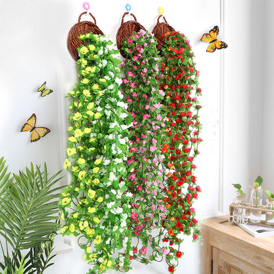 Fake Artificial Wedding Flower Natural Ivy Vine Hanging Garland Wedding Party Leaf Floral Decoration Supplies