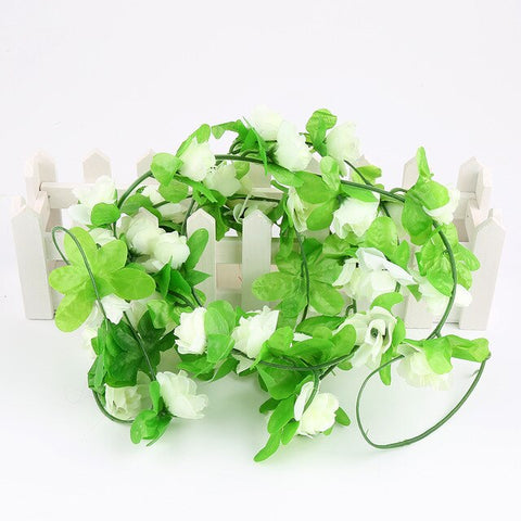 Fake Artificial Wedding Flower Natural Ivy Vine Hanging Garland Wedding Party Leaf Floral Decoration Supplies