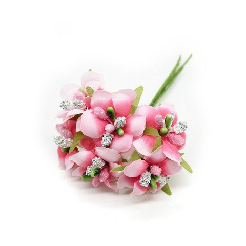 Artificial flowers fake Cherry blossoms for home wedding decoration accessories stamen diy gifts christmas garland silk flower