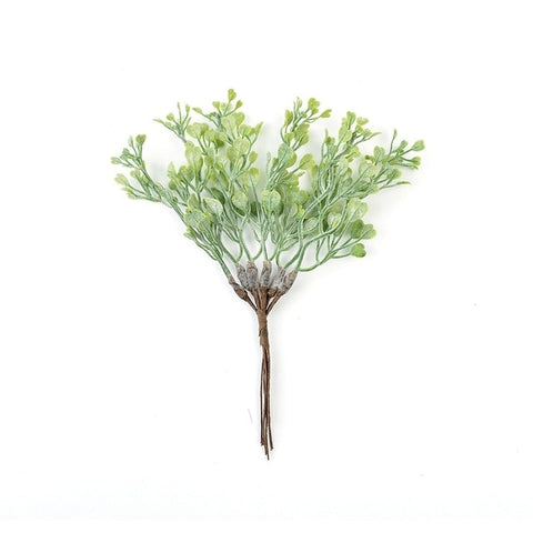 6Pcs/lot Artificial Flower Love Leaf Fern For Wedding Party Christmas Home Decoration DIY Garland Material Gift Box Scrapbook