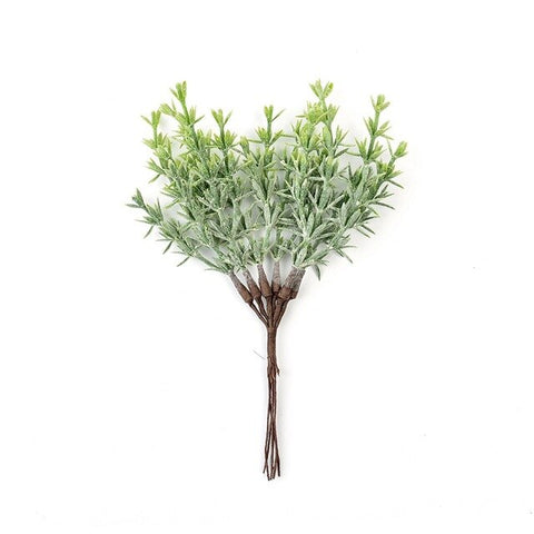 6Pcs/lot Artificial Flower Love Leaf Fern For Wedding Party Christmas Home Decoration DIY Garland Material Gift Box Scrapbook