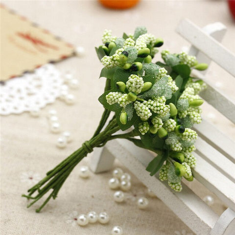 Simulation Small Berry Bouquet Bride Wedding DIY Tourism Lovely Star Flowers Garland Handmade Decorative Material Grains