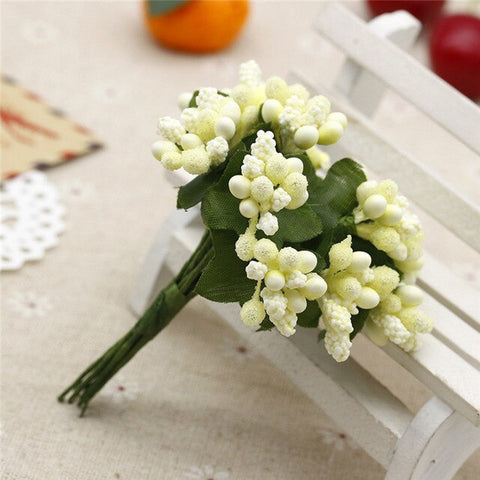 Simulation Small Berry Bouquet Bride Wedding DIY Tourism Lovely Star Flowers Garland Handmade Decorative Material Grains