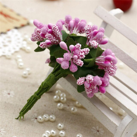 Simulation Small Berry Bouquet Bride Wedding DIY Tourism Lovely Star Flowers Garland Handmade Decorative Material Grains