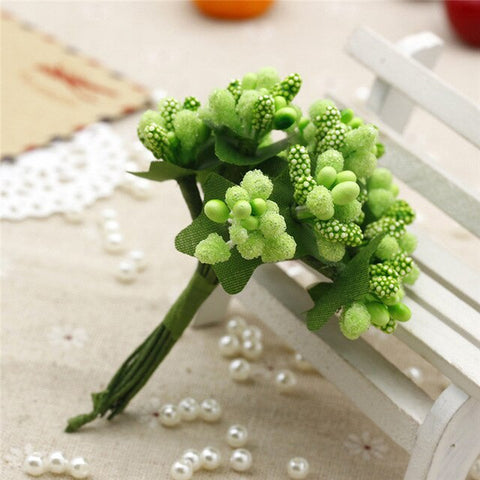 Simulation Small Berry Bouquet Bride Wedding DIY Tourism Lovely Star Flowers Garland Handmade Decorative Material Grains