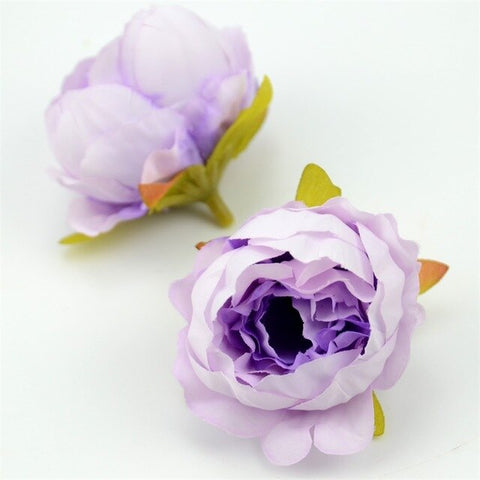 5pcs/lot 5cm High Quality Silk Peony Flower Head Artificial Home Wedding Decor DIY Garland Craft Flower Accessories