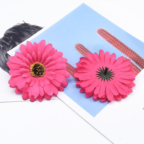 2/5/10 Pieces 10cm silk Gerbera scrapbooking wedding home decoration accessories diy christmas garland cheap artificial flowers