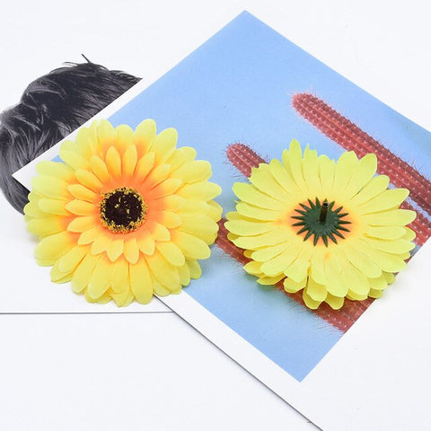 2/5/10 Pieces 10cm silk Gerbera scrapbooking wedding home decoration accessories diy christmas garland cheap artificial flowers