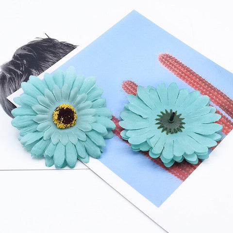 2/5/10 Pieces 10cm silk Gerbera scrapbooking wedding home decoration accessories diy christmas garland cheap artificial flowers