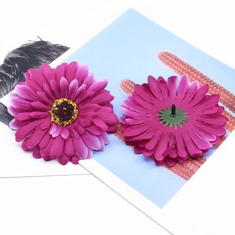 2/5/10 Pieces 10cm silk Gerbera scrapbooking wedding home decoration accessories diy christmas garland cheap artificial flowers