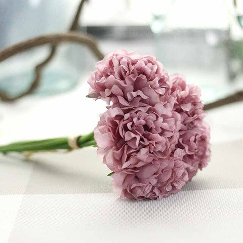 5 Heads/ Bouquet Peonies Artificial Flower Fake Hydrangeas Artificial Flowers For New Year Wedding Home Decoration Garland