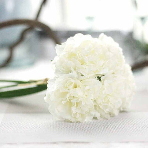 5 Heads/ Bouquet Peonies Artificial Flower Fake Hydrangeas Artificial Flowers For New Year Wedding Home Decoration Garland