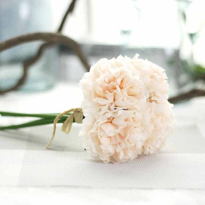 5 Heads/ Bouquet Peonies Artificial Flower Fake Hydrangeas Artificial Flowers For New Year Wedding Home Decoration Garland