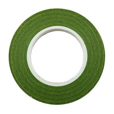 30Yard 12mm Self-adhesive Paper Tape Floral Stem for Garland Wreaths DIY Craft Artificial Silk Flower(In green)