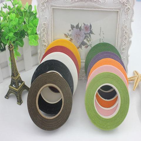 new 25Meter Garland Tape Artificial Flower Fixed Supplies For Wedding Decoration DIY Wreath Flores Garland Supplies Tape Glue