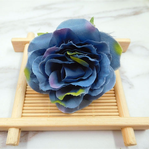 10 PCS (5 cm/a) artificial mini rose flowers, silk flower heads home garden decoration DIY wedding garland collage gift box