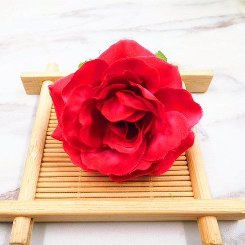 10 PCS (5 cm/a) artificial mini rose flowers, silk flower heads home garden decoration DIY wedding garland collage gift box