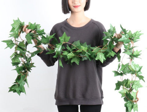 2.1M DIY Artificial Eucalyptus Garland Hanging Rattan Vine Ivy Wedding Flowers Simulation Wicker Leaves home office hotel decor