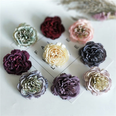 1pcs wedding arch boutonniere artificial flowers peony decorative crafts garland head wreaths fake flowers