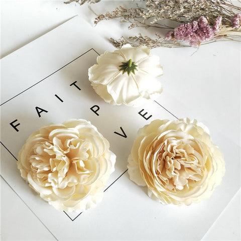 1pcs wedding arch boutonniere artificial flowers peony decorative crafts garland head wreaths fake flowers