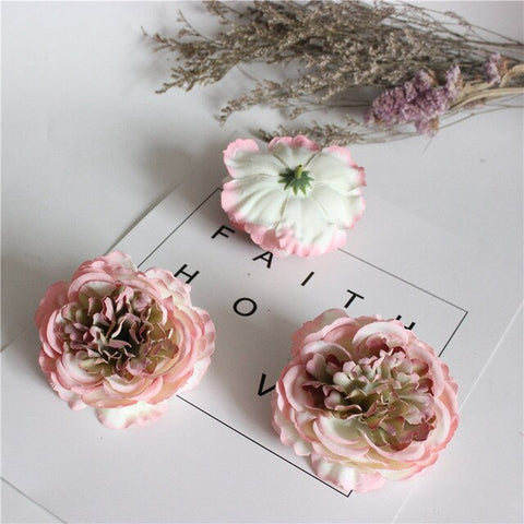 1pcs wedding arch boutonniere artificial flowers peony decorative crafts garland head wreaths fake flowers