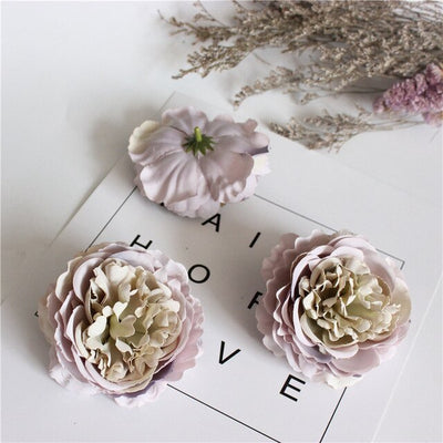 1pcs wedding arch boutonniere artificial flowers peony decorative crafts garland head wreaths fake flowers