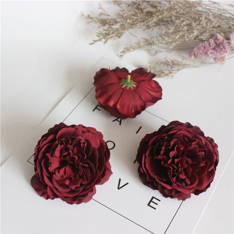 1pcs wedding arch boutonniere artificial flowers peony decorative crafts garland head wreaths fake flowers