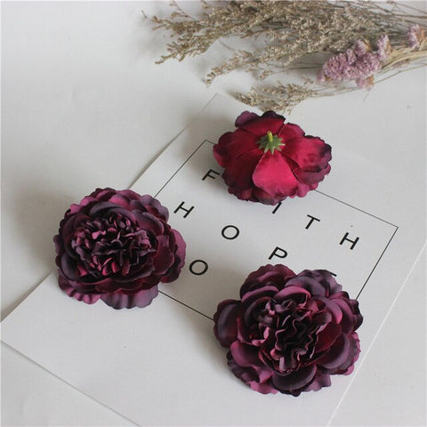 1pcs wedding arch boutonniere artificial flowers peony decorative crafts garland head wreaths fake flowers