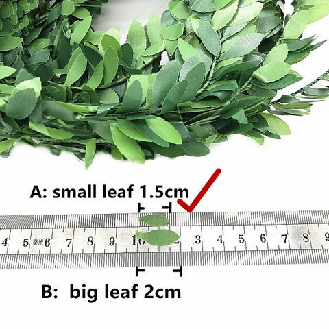 7.5 M Dried Artificial Leaf Garland Plants Vine Fake Foliage Handmade for Home Decor Wedding Decoration DIY Wreath Silk Flowers