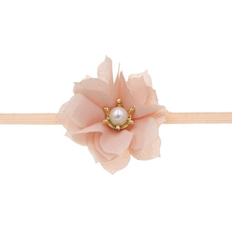 Baby headband  Elastic hair band Chic Flower Crown Pearl headbands Wedding Photography Props infant baby Girls Hair Accessories