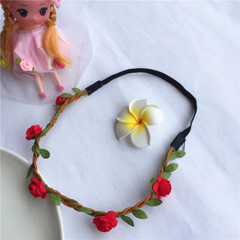 2020 New Handmade Floral Crown  Fashion Flower Headband For Beautiful Girls Garland Wedding  Party Stylish Headpiece Headwear