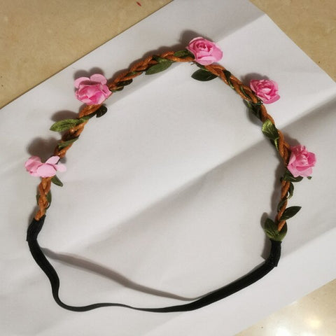 2020 New Handmade Floral Crown  Fashion Flower Headband For Beautiful Girls Garland Wedding  Party Stylish Headpiece Headwear