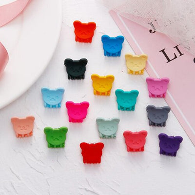 30Pcs/Pack Cute Cartoon Candy Color Hairpins Mini Claw Clips Crown Flower Rabbit Ears Barrettes Headdress For Women Girls Kids