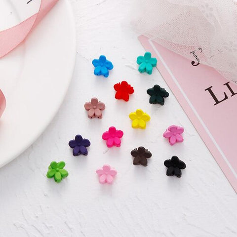 30Pcs/Pack Cute Cartoon Candy Color Hairpins Mini Claw Clips Crown Flower Rabbit Ears Barrettes Headdress For Women Girls Kids