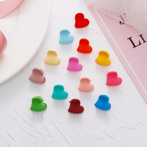 30Pcs/Pack Cute Cartoon Candy Color Hairpins Mini Claw Clips Crown Flower Rabbit Ears Barrettes Headdress For Women Girls Kids