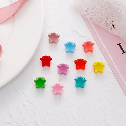 30Pcs/Pack Cute Cartoon Candy Color Hairpins Mini Claw Clips Crown Flower Rabbit Ears Barrettes Headdress For Women Girls Kids