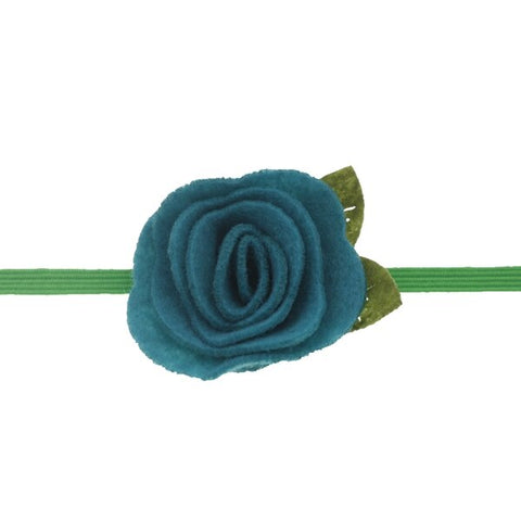 4cm baby Headband Girls Felt Flower Crown Headbands Rose Leaves Elastic hair band Kids Photography Props baby Hair Accessories