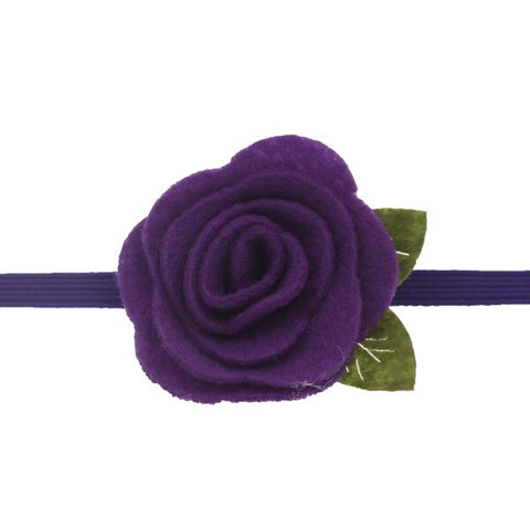 4cm baby Headband Girls Felt Flower Crown Headbands Rose Leaves Elastic hair band Kids Photography Props baby Hair Accessories