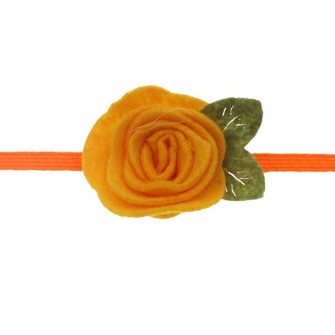 4cm baby Headband Girls Felt Flower Crown Headbands Rose Leaves Elastic hair band Kids Photography Props baby Hair Accessories