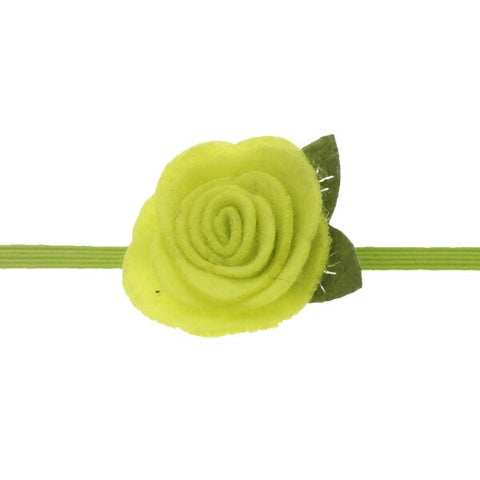 4cm baby Headband Girls Felt Flower Crown Headbands Rose Leaves Elastic hair band Kids Photography Props baby Hair Accessories