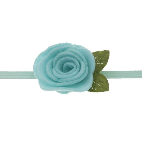 4cm baby Headband Girls Felt Flower Crown Headbands Rose Leaves Elastic hair band Kids Photography Props baby Hair Accessories