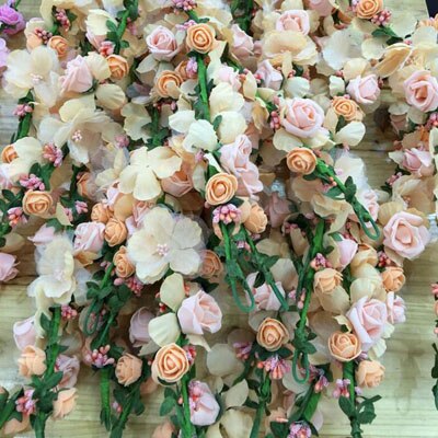 Crowns Tiaras Garland Hairbands Seaside Party Wedding Hair Accessories Hair Ornaments Handmade Flowers Romantic Jewelry