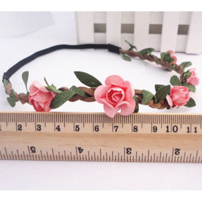 Hot Sale Floral Garlands Hair band Girls Stylish Kids Women's Hair Band Fashion Flower Wreath Crown Headband Ladies