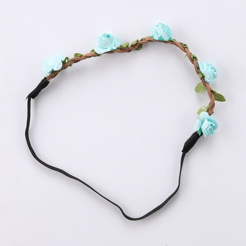 Hot Sale Floral Garlands Hair band Girls Stylish Kids Women's Hair Band Fashion Flower Wreath Crown Headband Ladies