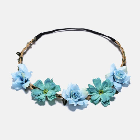 Floral Crown Fashion Flower Headband For Sweet Girl Women Hair band Wedding Bridesmaid Hair Accessories